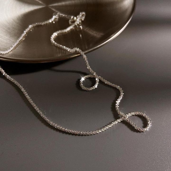 Silver Star Light Necklace Set