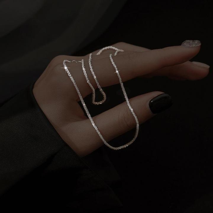 Silver Star Light Necklace Set