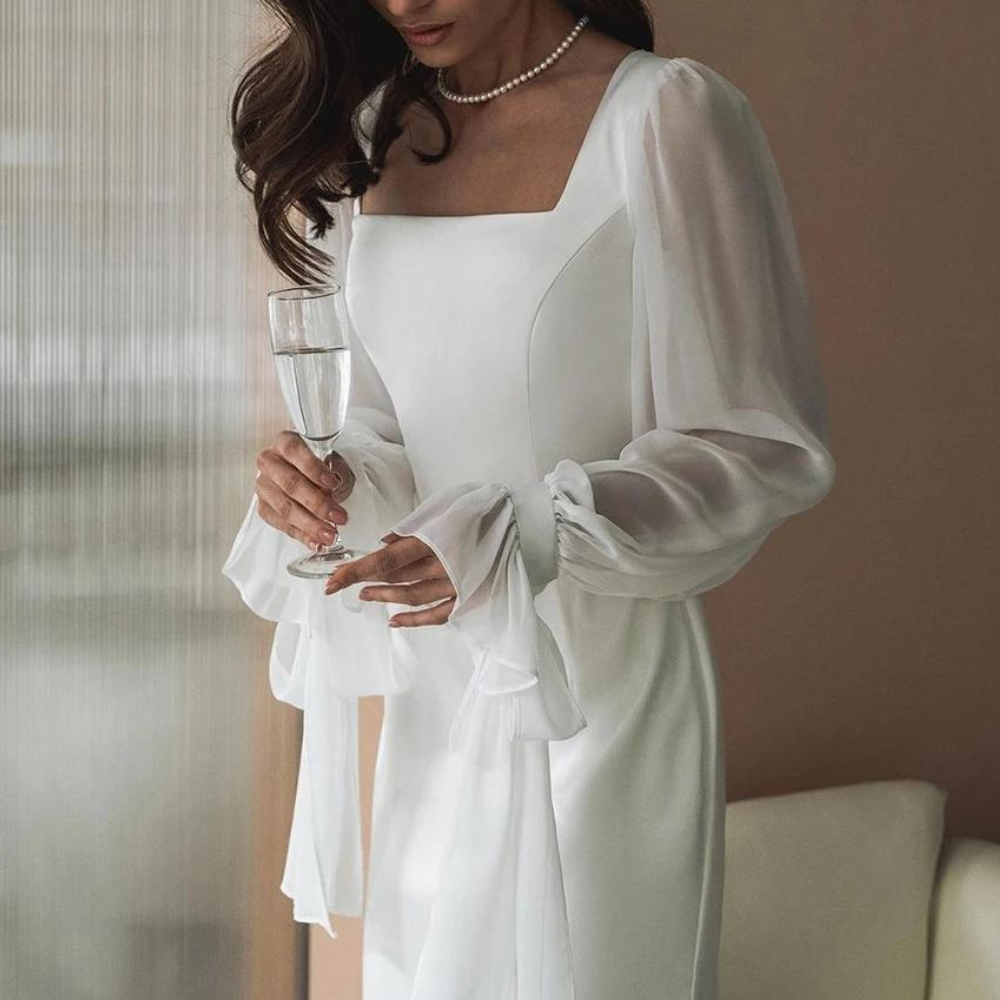 Women's White Dress for Wedding Guests | Maxi