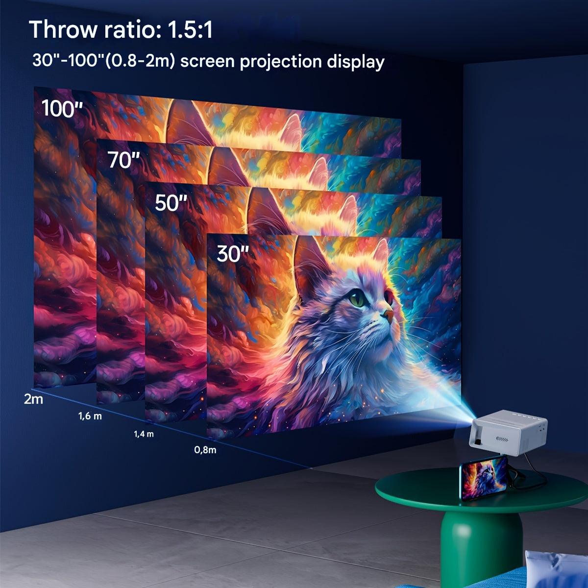 Mini Projector | 3000 Lumen | Portable & Energy Efficient | HDMI & USB Compatible