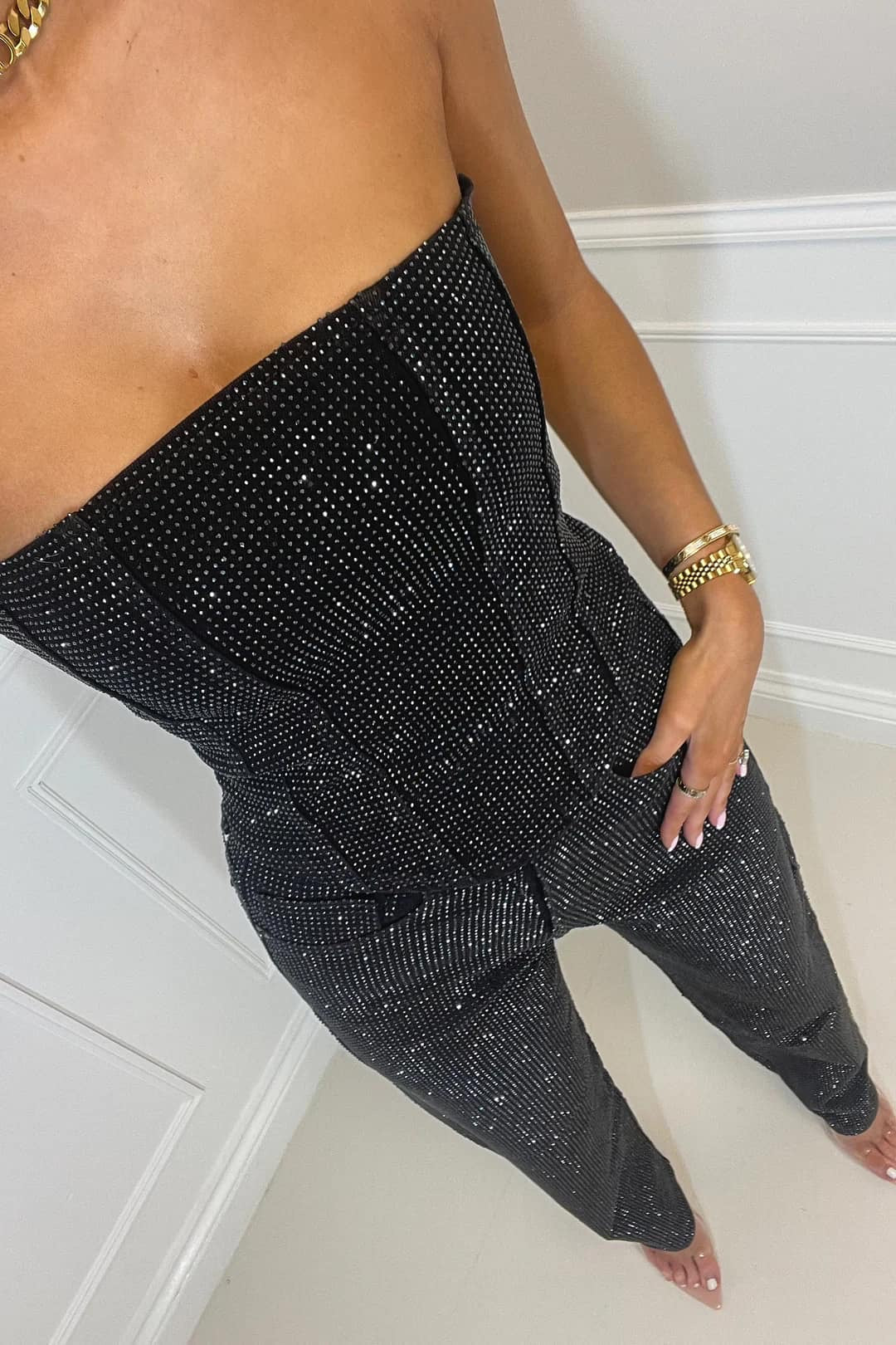 Women's Elegant Top and Pants | Glitter