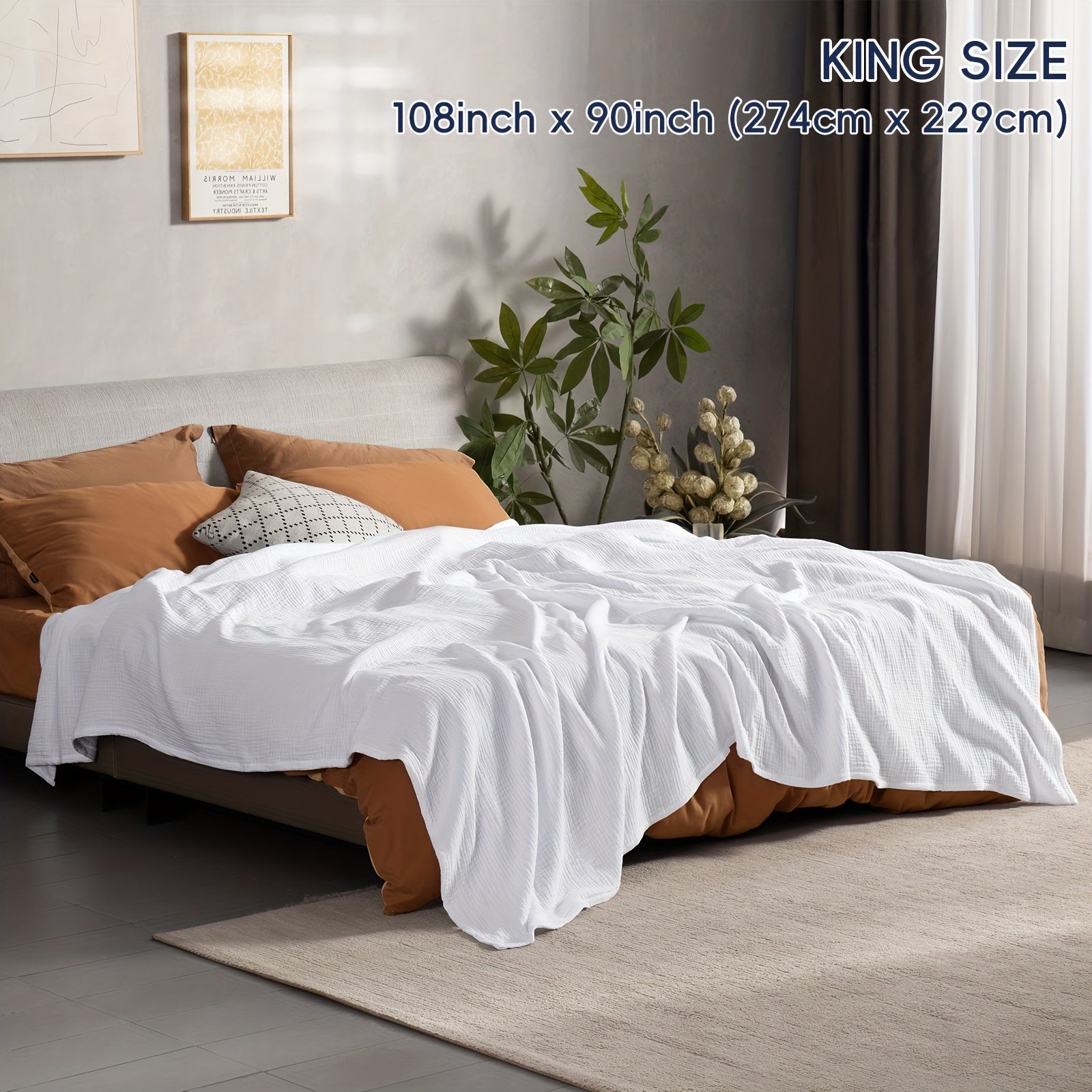 Ultra-Soft Cotton Blanket for Breathable Everyday Comfort