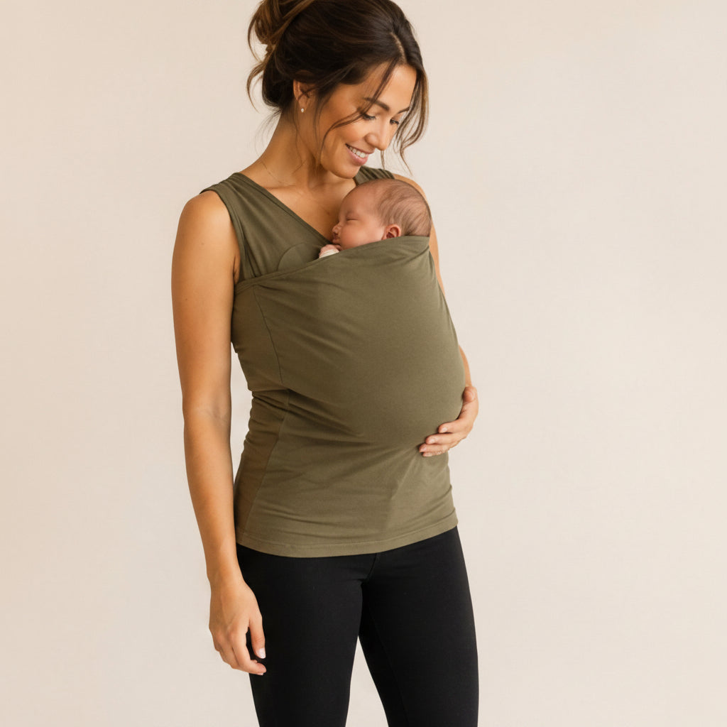 Innovative Babywearing Shirt for Hands-Free Parenting & Nursing