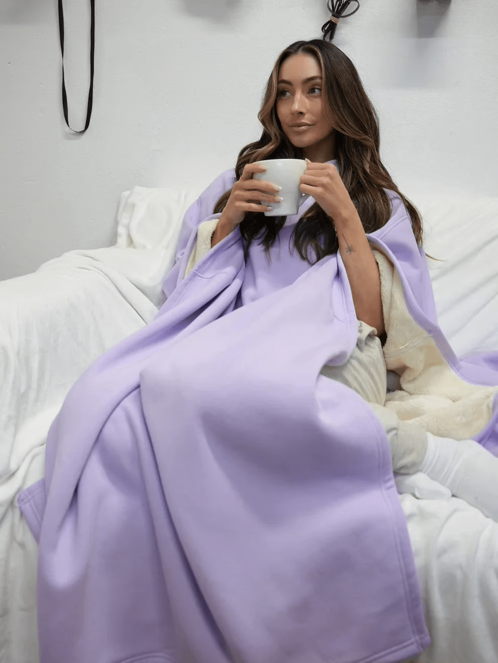 Hoodie Calming Blanket Oversize Soft Fabric