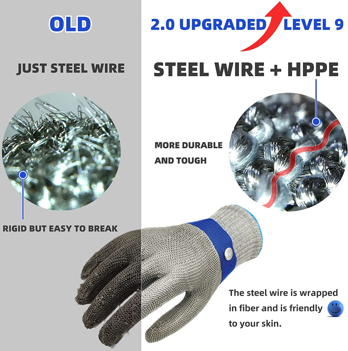 Metal Glove with Stainless Steel Mesh (Buy 1 Get 1 Free)