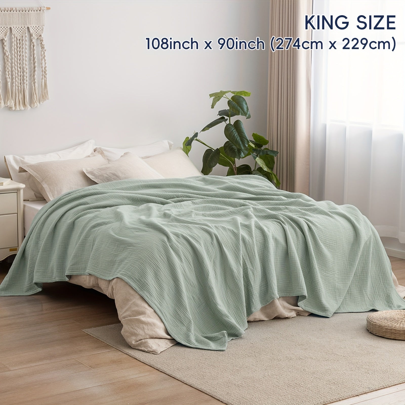 Ultra-Soft Cotton Blanket for Breathable Everyday Comfort