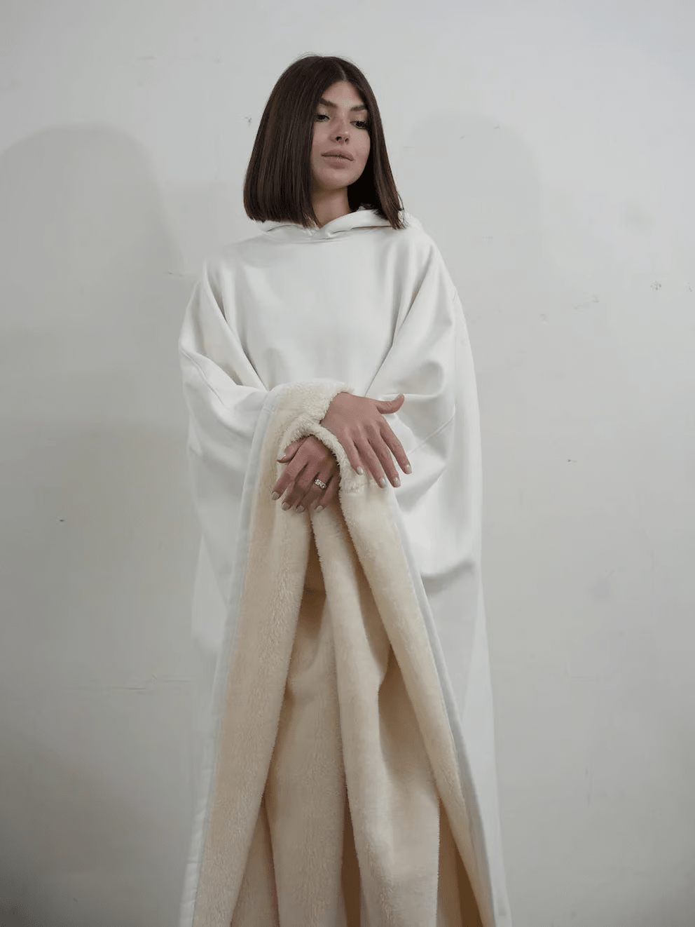 Hoodie Calming Blanket Oversize Soft Fabric