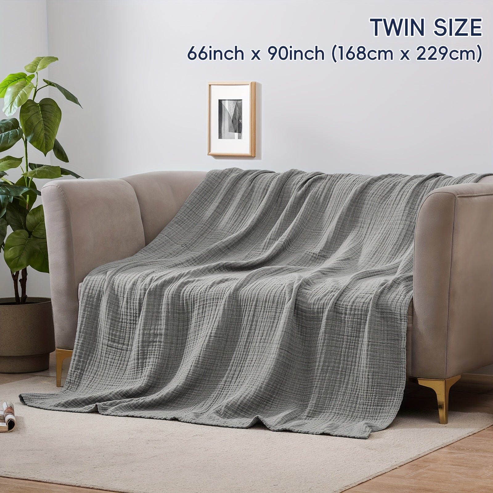 Ultra-Soft Cotton Blanket for Breathable Everyday Comfort