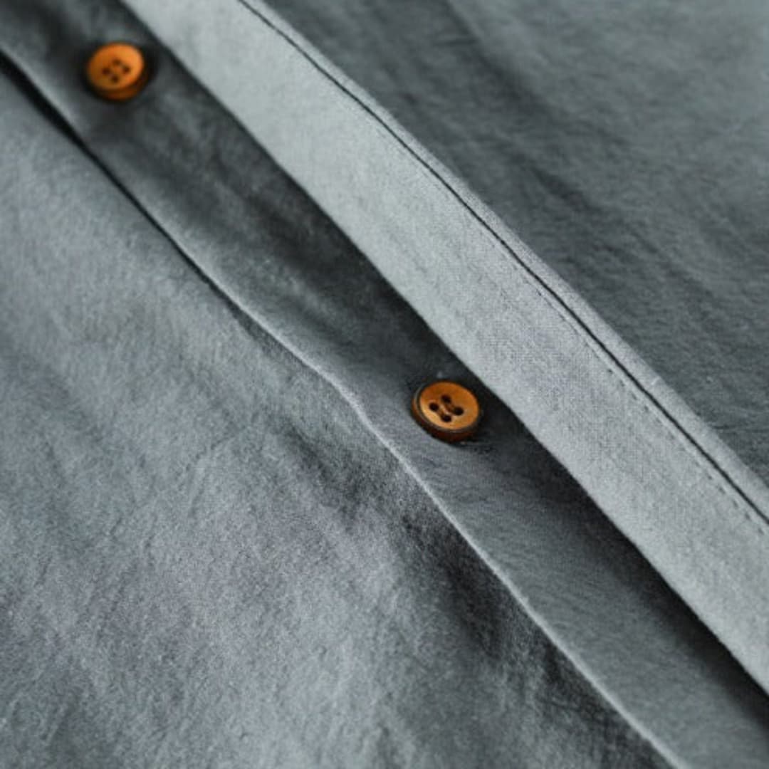 Men's Stand Collar Shirt | Long Sleeve