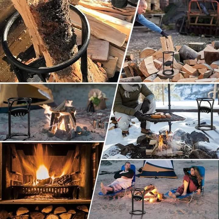Safe and Effortless Wood Splitter for Fireplace and Outdoor Use
