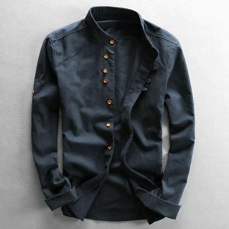 Men's Elegant Shirt | Stand Collar