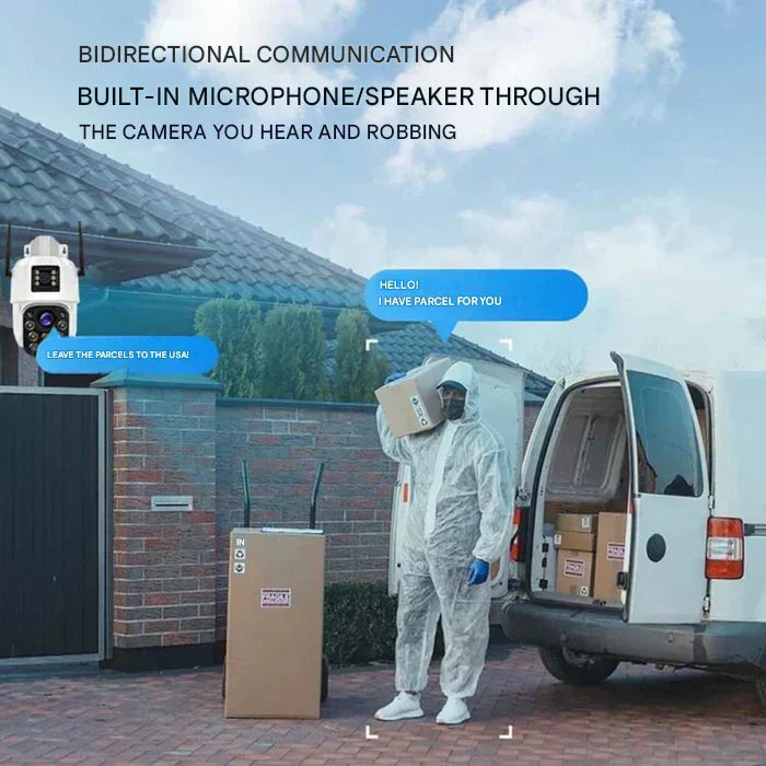 Wireless 4K Security Camera with Solar Panel – Dual Protection 4K