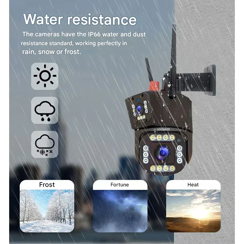 Wireless 4K Security Camera with Solar Panel – Dual Protection 4K