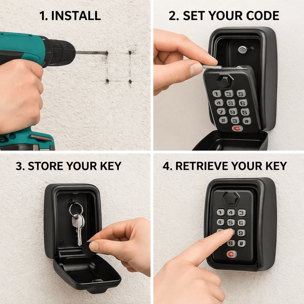 Outdoor Key Safe for Secure and Weatherproof Key Storage