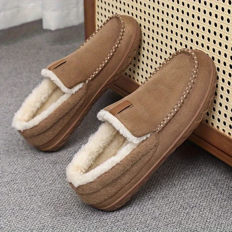 Warm Sheep’s Wool Loafer Slippers Designed for Ultimate Winter Comfort, Softness, and Cozy Indoor Wear
