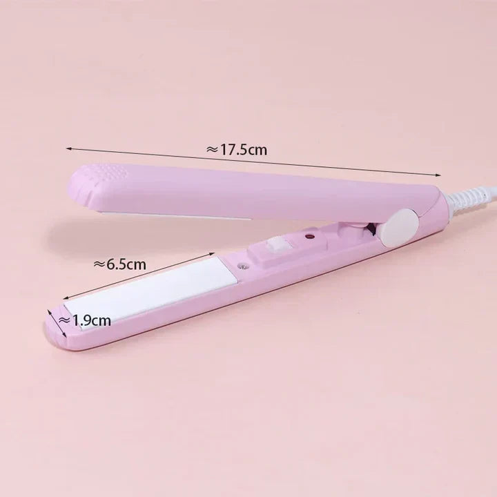 2-in-1 Hair Straightener and Mini Curling Iron with Cera-Mic Ceramic Technology