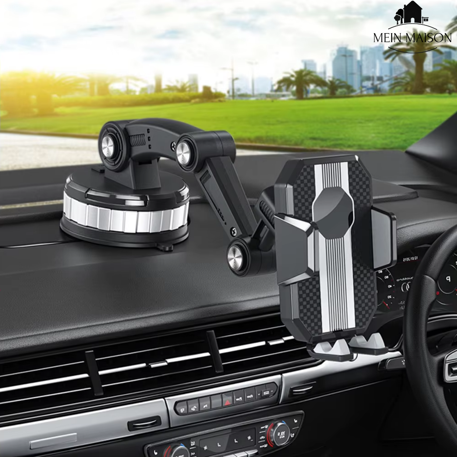 Universal Car Phone Mount with Adjustable 360° Rotation