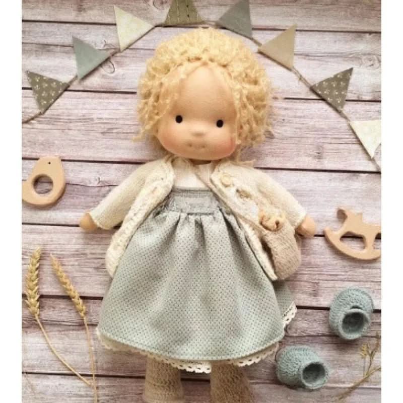 Handmade Waldorf Cotton Doll for Soft, Natural, and Imaginative Play with Timeless Minimalist Charm