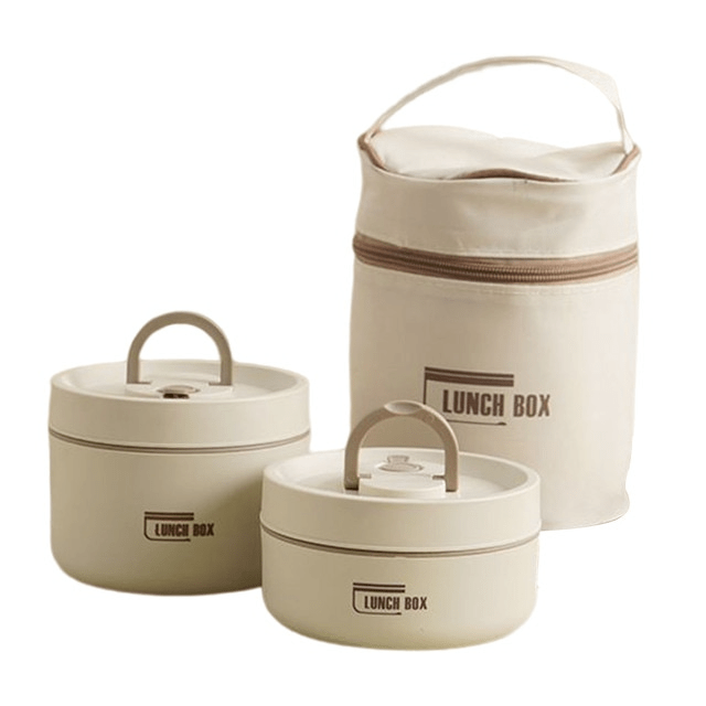 Double-Walled Insulated Lunch Box for Keeping Meals Warm