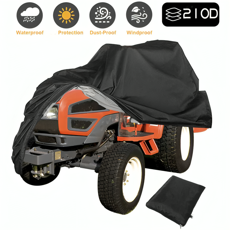 Durable Waterproof Lawn Mower Cover - All-Weather Protection for Push and Riding Mowers