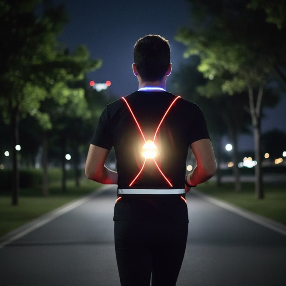 Reflective LED Vest for Running, Cycling, and Walking