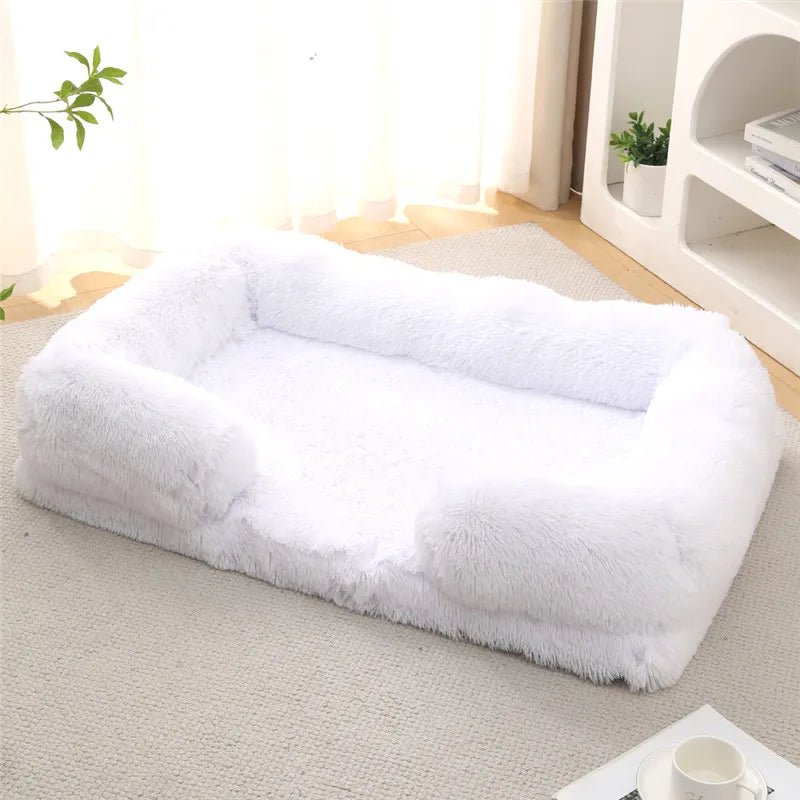 Memory Foam Dog Bed with Plush Side Supports