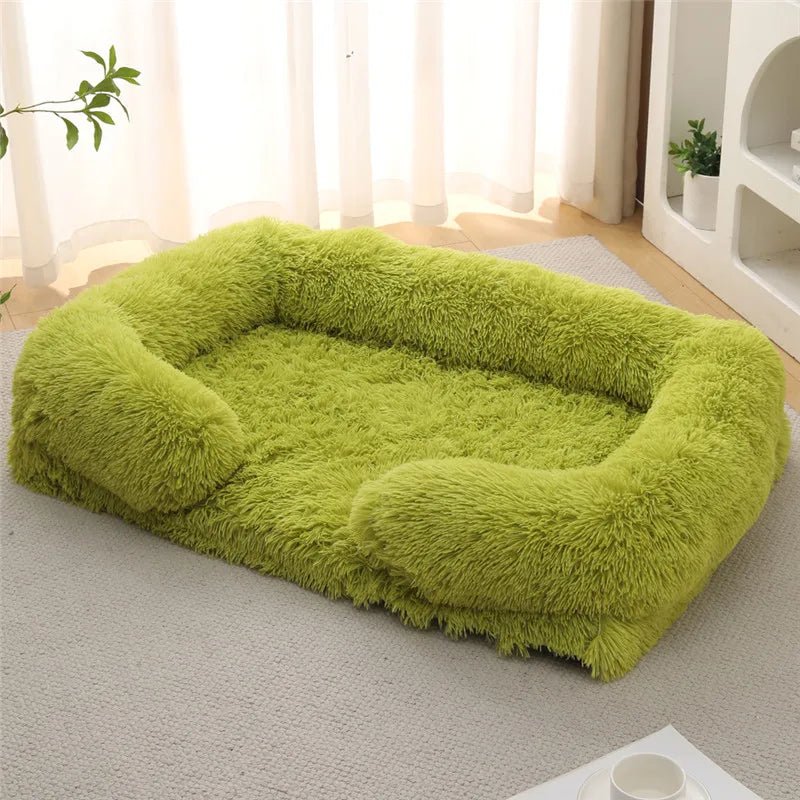 Memory Foam Dog Bed with Plush Side Supports