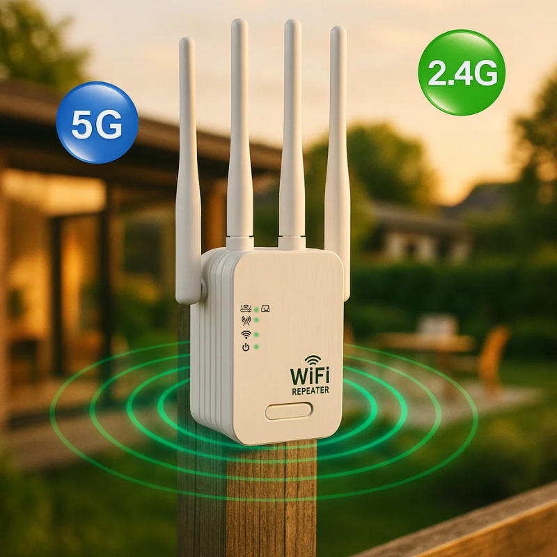 Outdoor WiFi Range Extender and Repeater for Gardens, Home Offices, Yards, and Outdoor Living Spaces