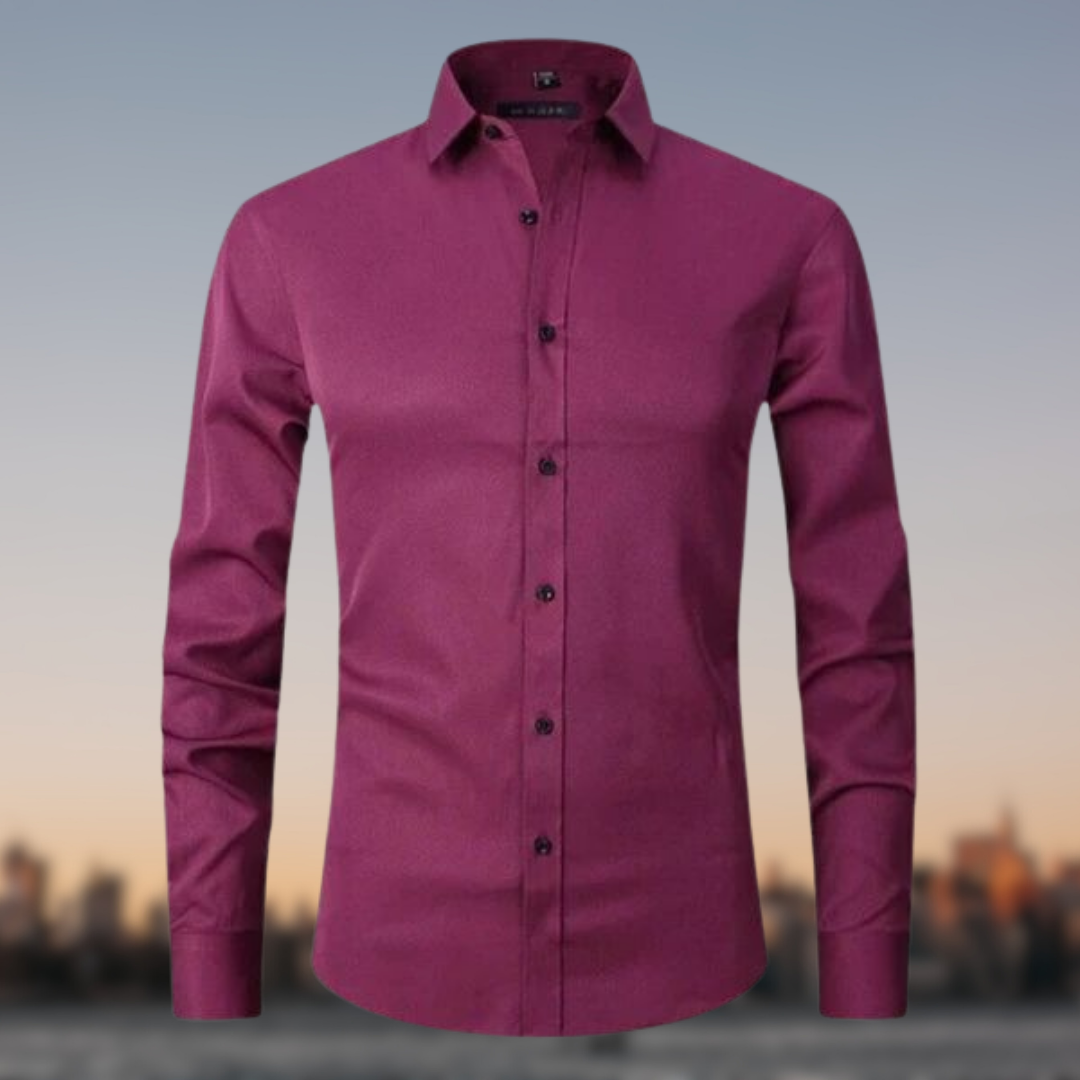 Men's Elegant Stretch Shirt | Long Sleeve