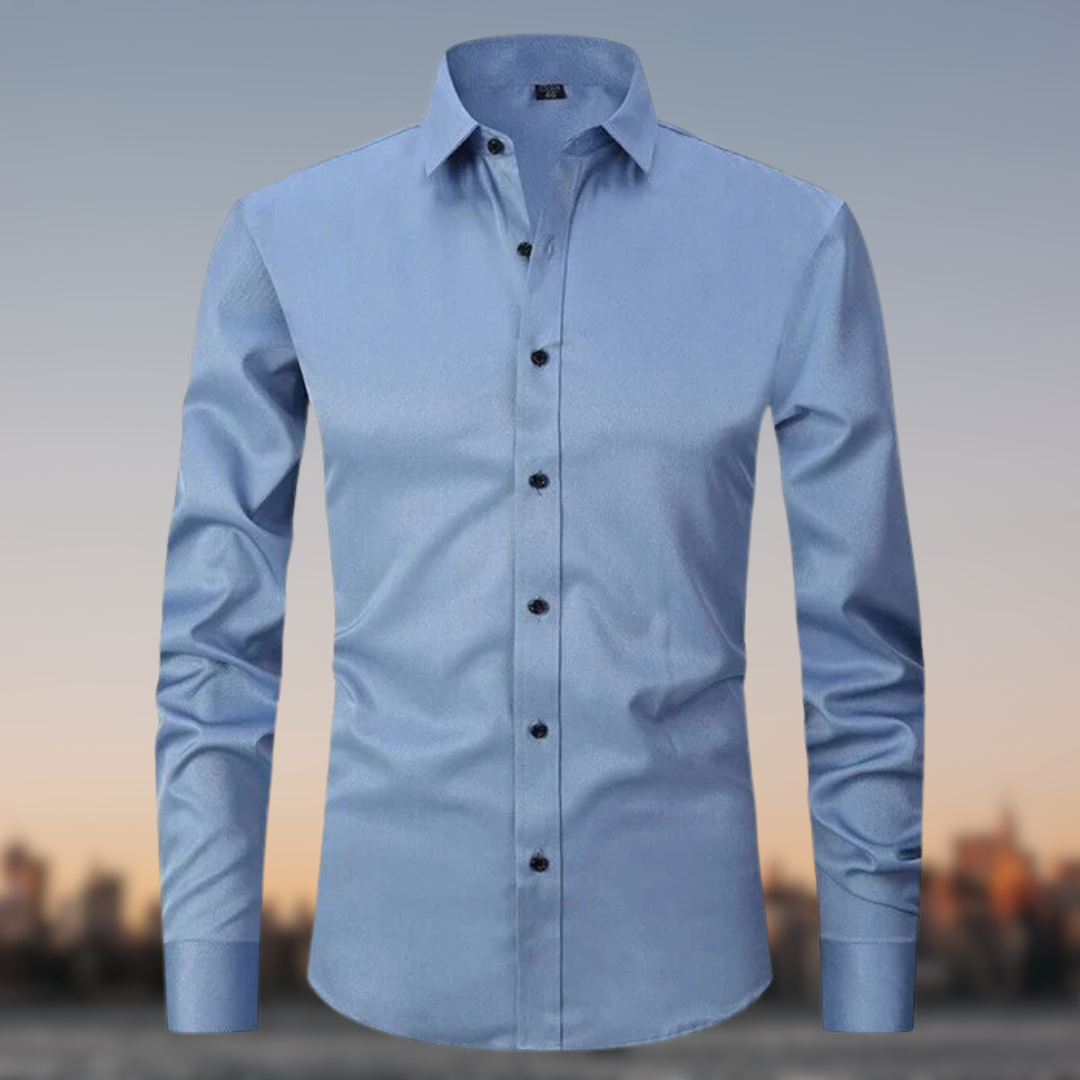 Men's Elegant Stretch Shirt | Long Sleeve