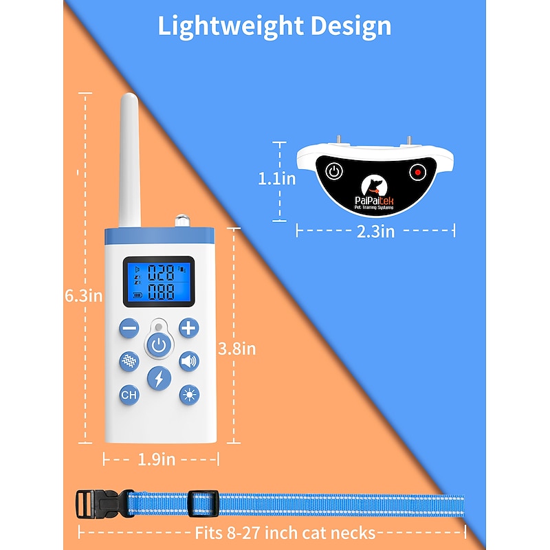 Cat Training Collar with Remote Receiver