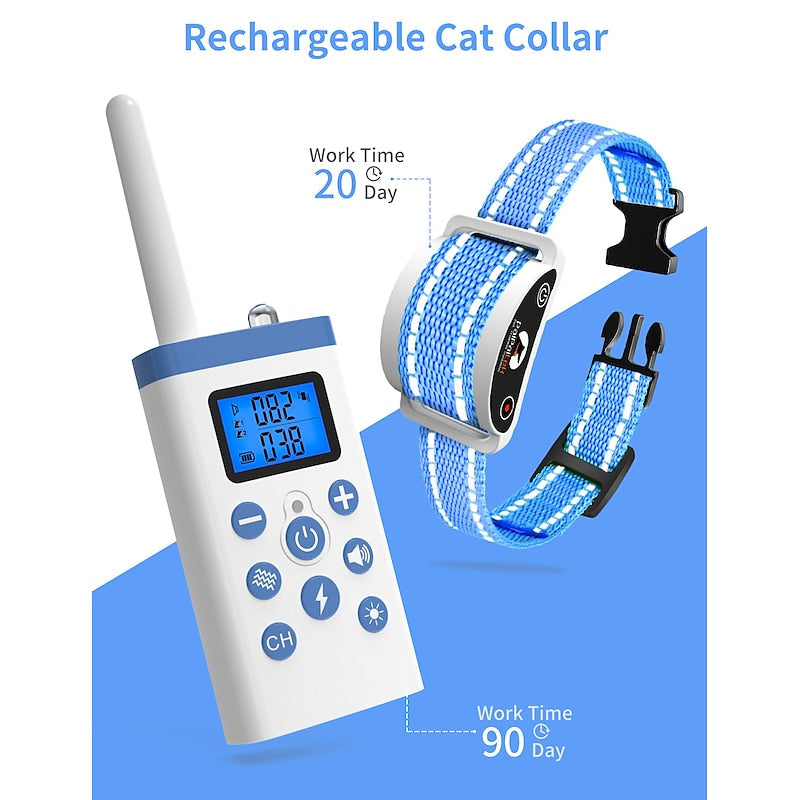 Cat Training Collar with Remote Receiver