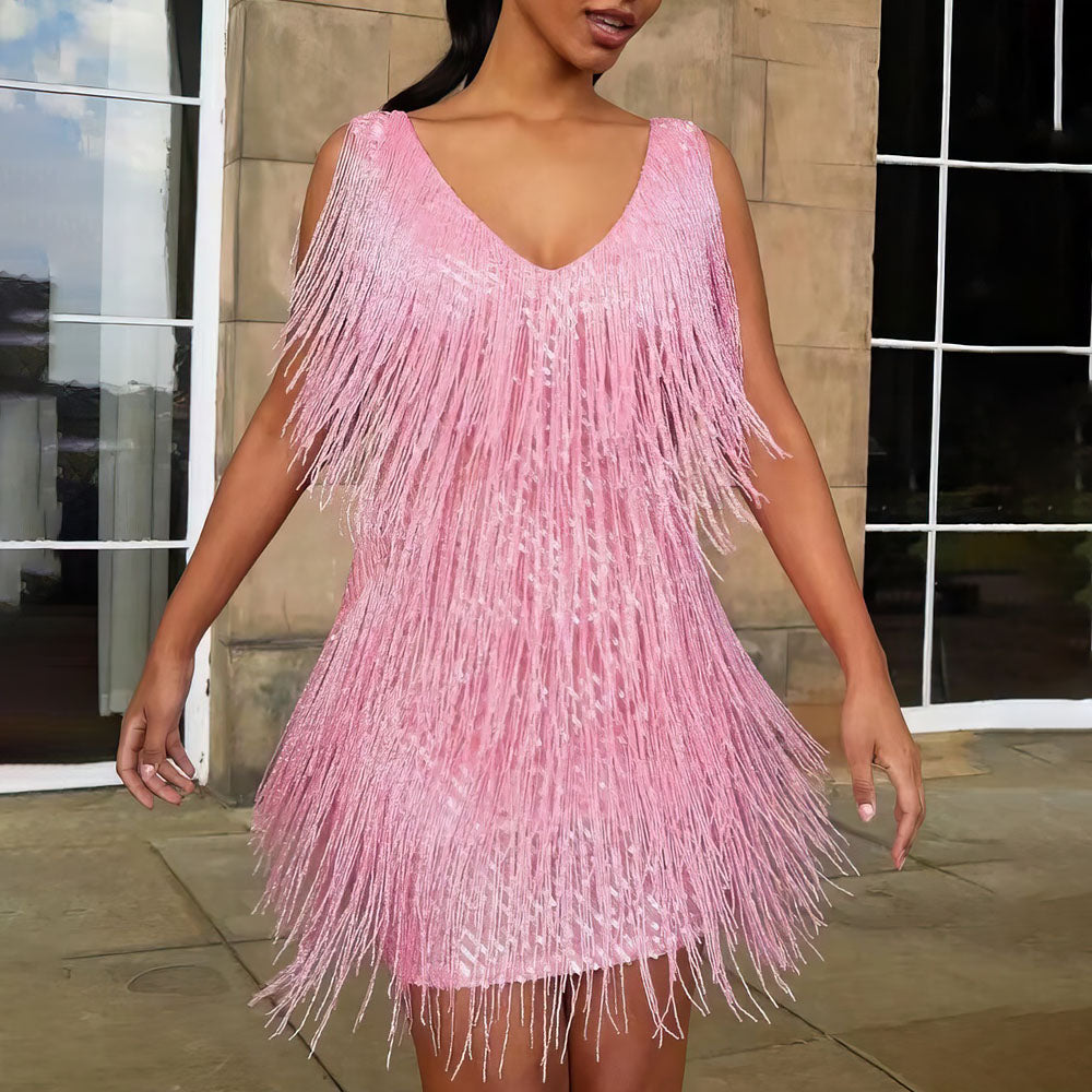 Women's Evening Sequin Dress | Mini