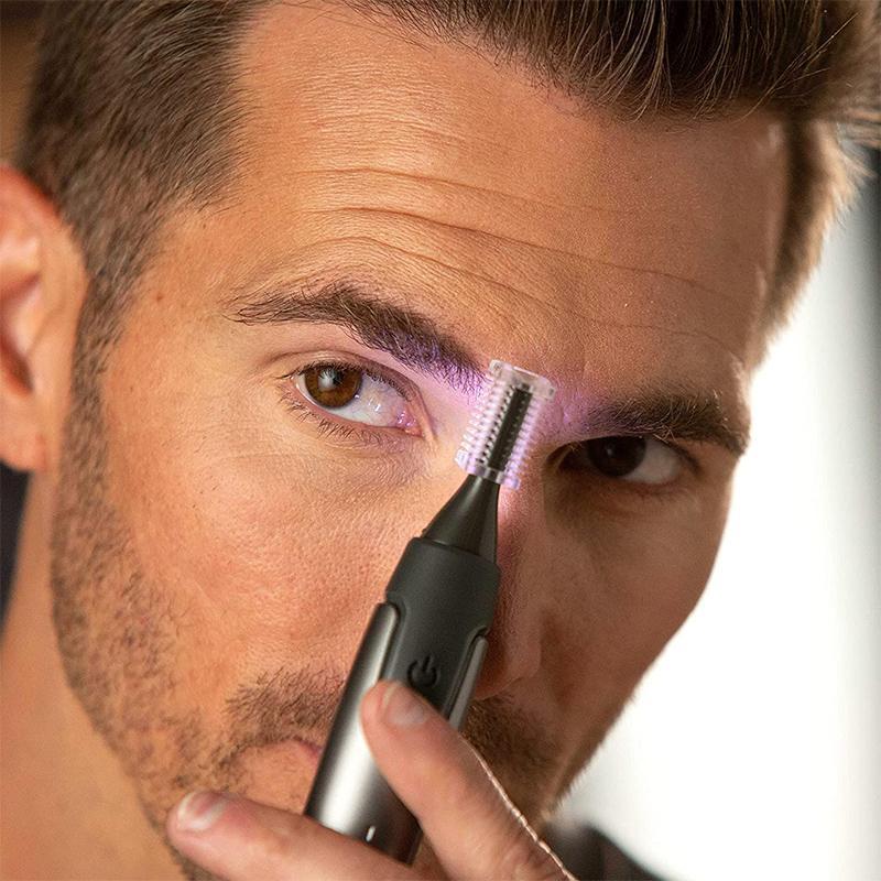 Precision Trimmer | Titanium Coated Stainless Steel Blade with LED Light | Ultra Lightweight