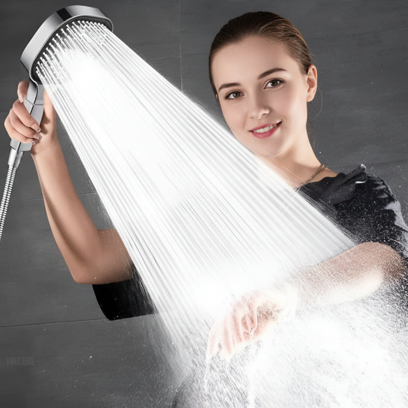 High-Pressure Filtered Shower Head with Turbo Boost & Rain Spray