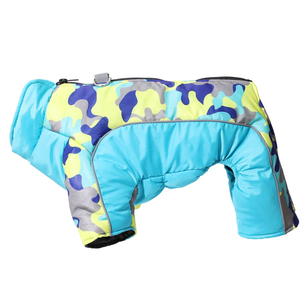 Warm & Waterproof Winter Jacket for Dogs with Reflective Stripes