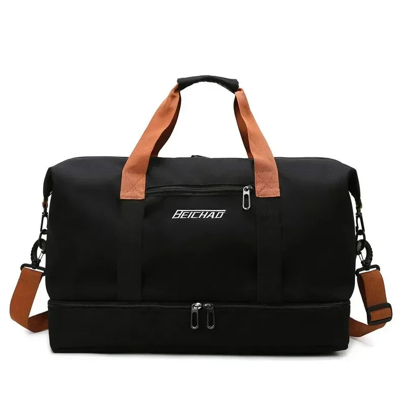 Fitness Travel Bag | Large Capacity | Wet-Dry Separation | Hand & Shoulder Bag for Women