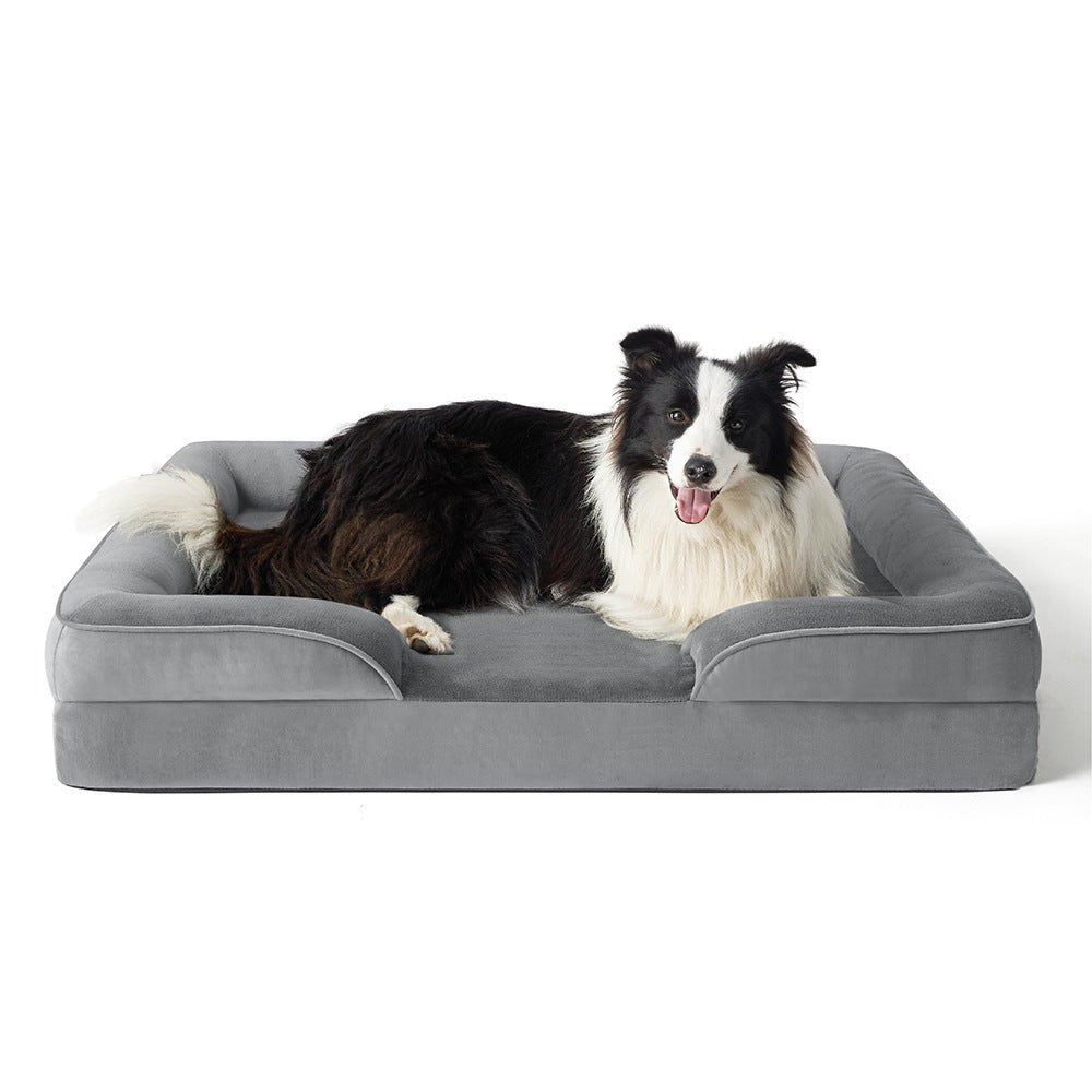 Orthopedic Dog Bed with Removable Velvet Cover