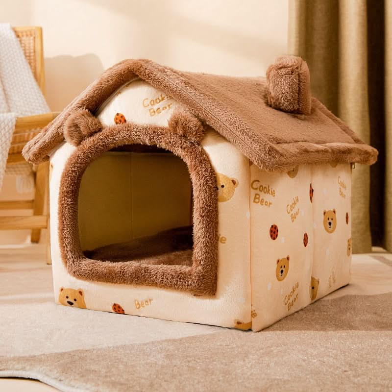 Cozy Pet House for Small Dogs and Cats – Fluffy and Comfortable Design