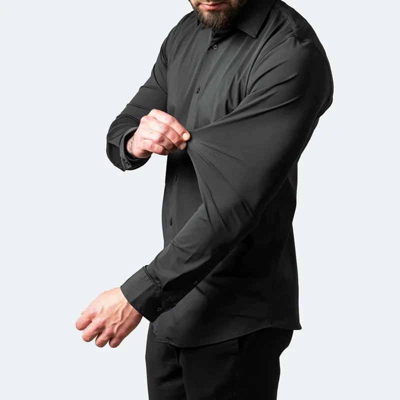 Men's Elastic Shirt | Long Sleeve