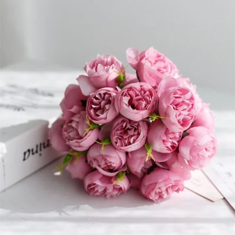 Silk Peony Bouquet - Love Story