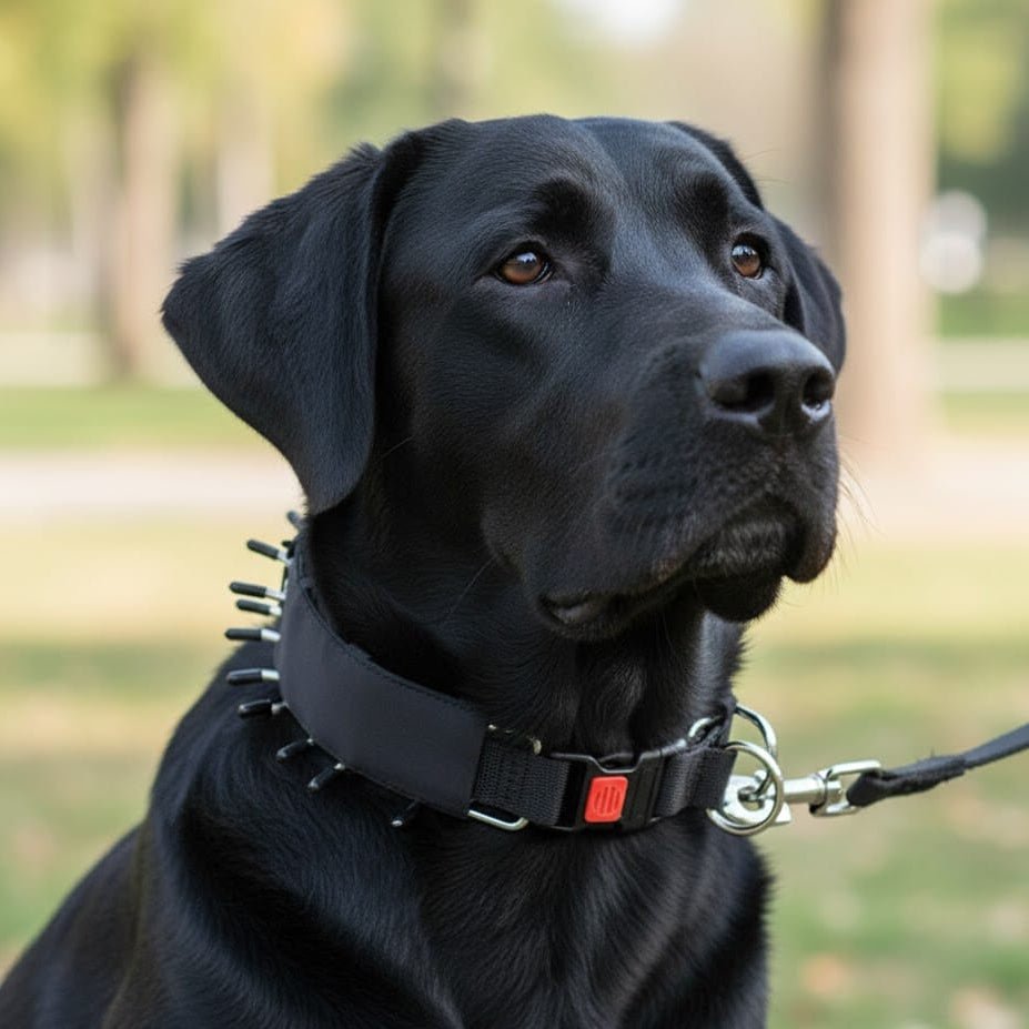 Dog Training Prong Collar with Durable Steel and Soft Nylon Protection