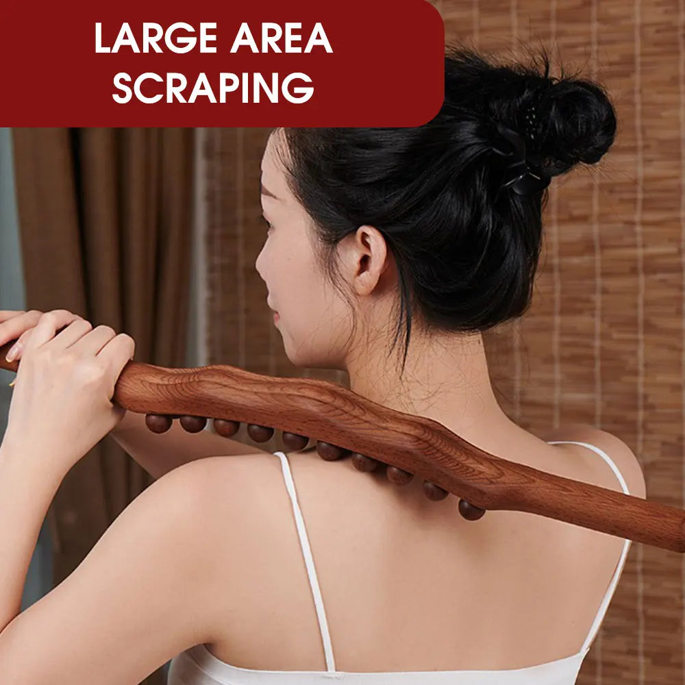 Natural Back Relaxation with 21 Beech Wood Massage Balls