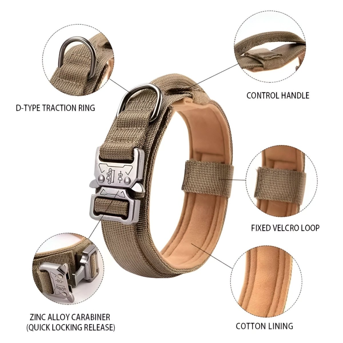 Durable Adjustable Dog Collar Set – Ideal for Training and Everyday Use