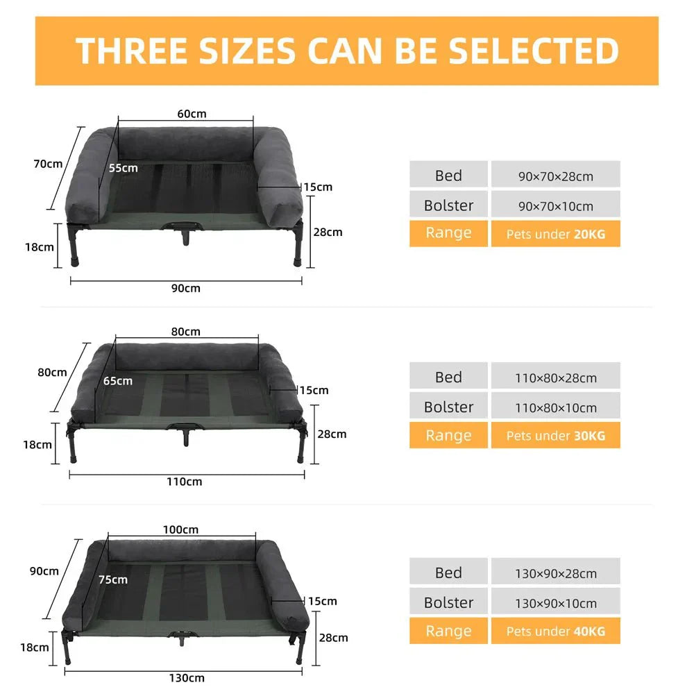 Elevated Dog Bed for Garden & Outdoor Use