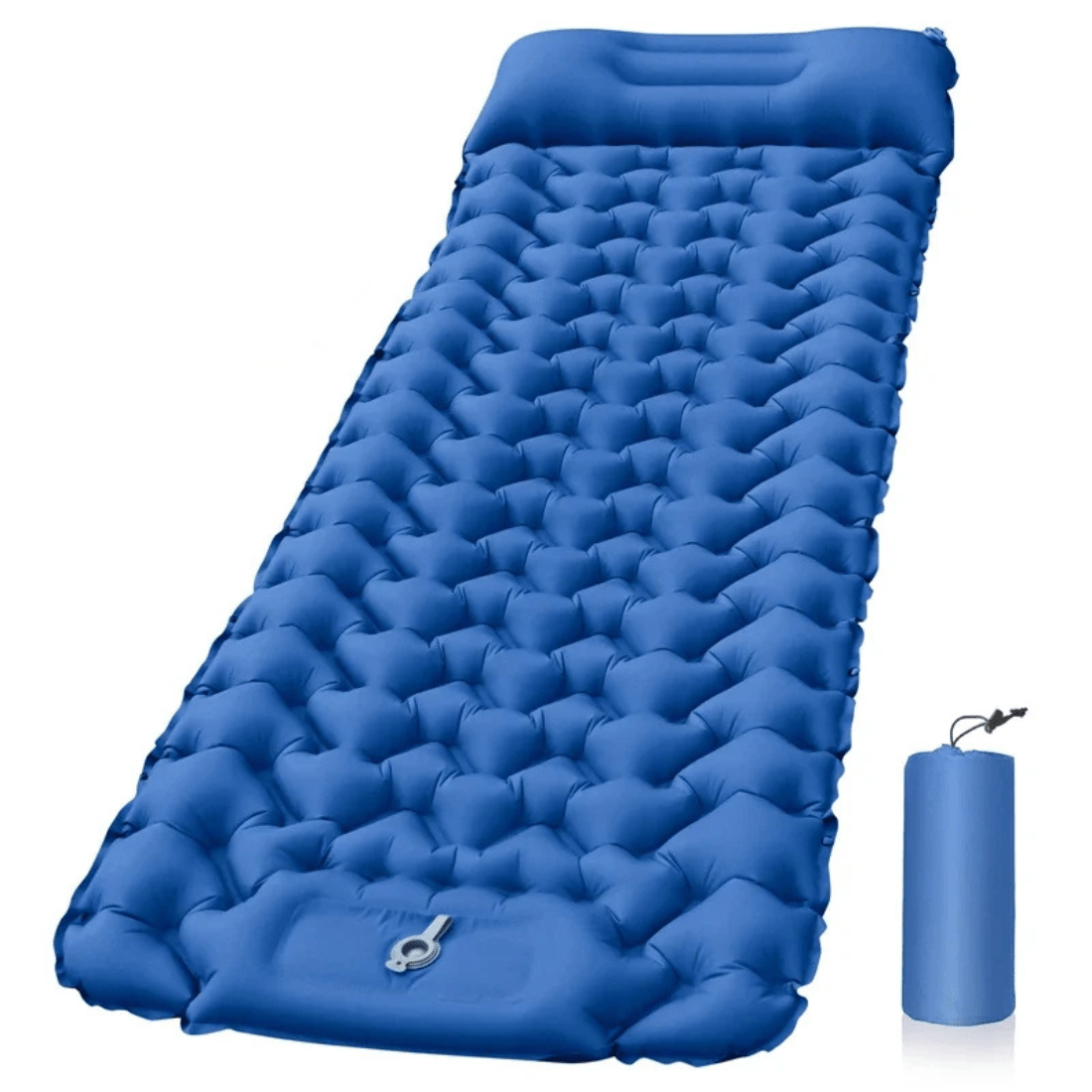 Inflatable Camping Mattress with Foot Pump & Ergonomic Design