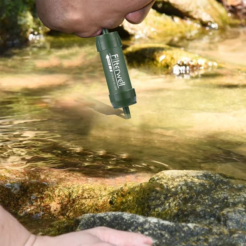 Portable Mini Water Filter Straw for Camping and Emergency Situations