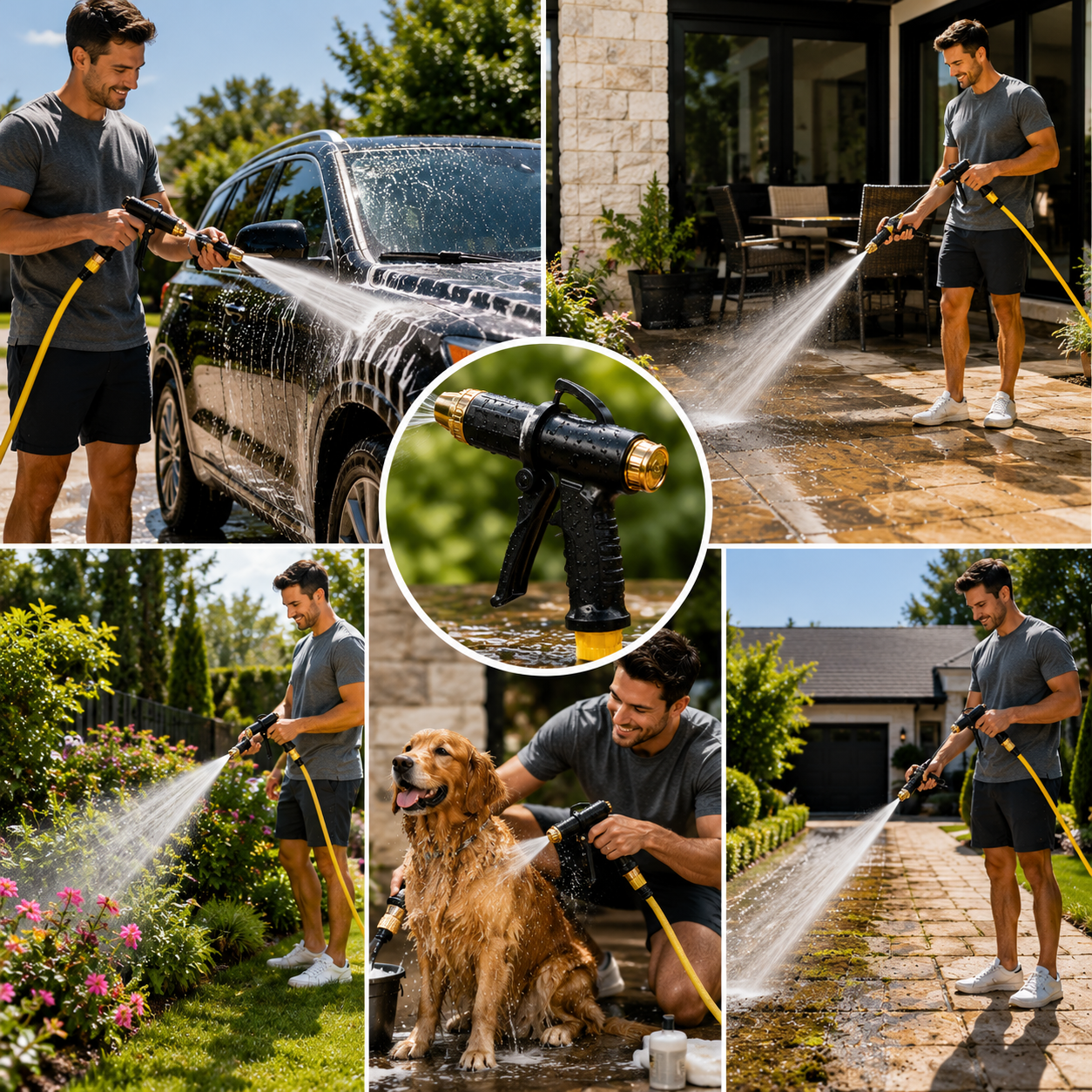 High-Pressure Garden and Car Cleaning Water Blaster