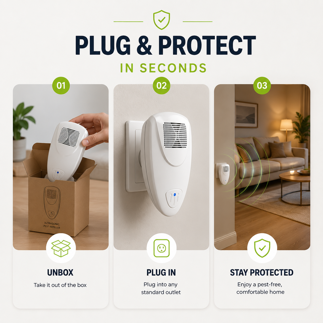 Ultrasonic Bed Bug Repeller for Safe Home Protection