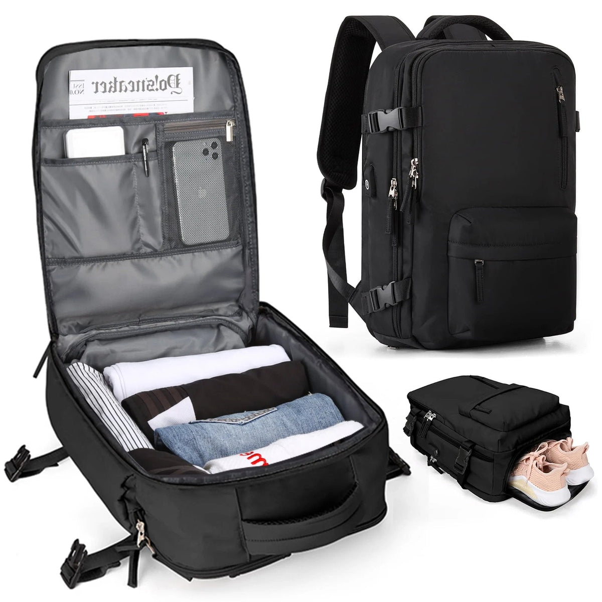 Women's Large Travel Backpack – Waterproof Hiking Backpack | Anti-Theft Design